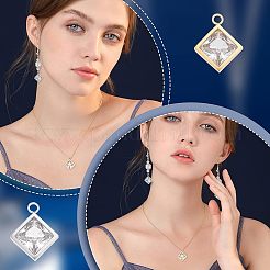 16 шт. 2-х цветные подвески из нержавеющей стали 304&nbsp;STAS-UN0035-45