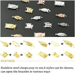 16 комплект из 16-х видов застежек из нержавеющей стали 304&nbsp;STAS-YW0003-04