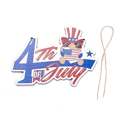 День независимости доска плотности деревянные настенные украшения подвески дверные таблички&nbsp;HJEW-C004-05