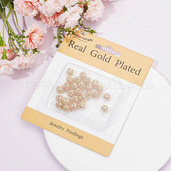 30 шт. полые бусины из сплава PALLOY-BBC0001-08