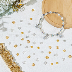 200 шт. 4 стили бусины-разделители из сплава в форме снежинки&nbsp;TIBEB-ME0001-05