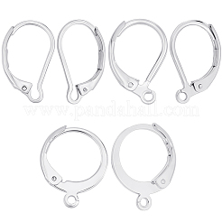 60 шт. 3 стиля фурнитуры для сережек с застежкой-молнией из нержавеющей стали 304&nbsp;STAS-BBC0008-30B