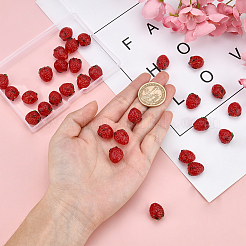 30 шт. бусина лэмпворк ручной работы&nbsp;GLAA-PH0001-59-WH