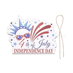 День независимости доска плотности деревянные настенные украшения подвески дверные таблички&nbsp;HJEW-C004-04