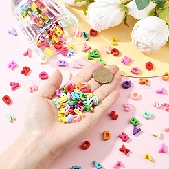 400 шт. 2 пакета 2 видов непрозрачных смоляных бусин&nbsp;RESI-YW0005-30