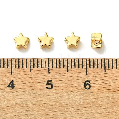 Латунные бусины со звездами&nbsp;XGRPCU754-299G