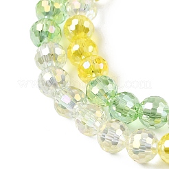 Стеклянные бусины с гальваническим покрытием &nbsp;EGLA-D300-06-6mm-21