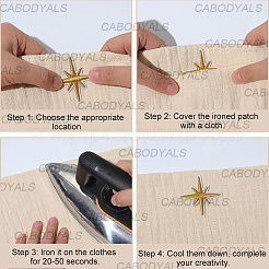 100 шт. 2 цвета компьютеризированная вышивка ткань утюгом / пришить патчи&nbsp;DIY-CY0001-66