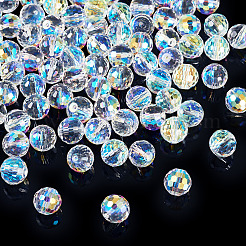 Стеклянные бусины с цветным покрытием ab&nbsp;EGLA-TA0013-01A