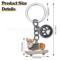 Брелки из сплава эмали&nbsp;KEYC-SW00007-02