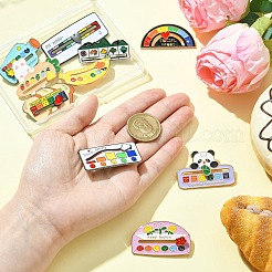 10 шт. 10 стиля настроения социальная батарея скользящие эмалевые штифты&nbsp;JEWB-CJ0001-52