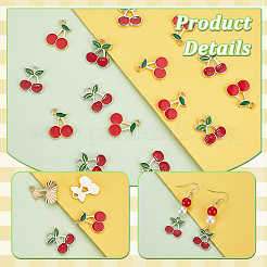 60шт 2 стиля подвески из сплава с эмалью&nbsp;ENAM-HY0001-28