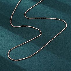 Ожерелья-цепочки из латунной колонны для женщин&nbsp;NJEW-D302-05RG