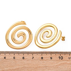 Серьги-гвоздики из нержавеющей стали 304&nbsp;LS-EJEW-F357-01G-01