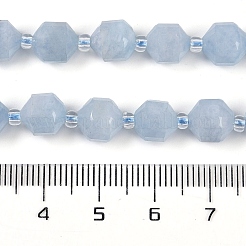 Окрашенные природные белый нефрит бисер пряди&nbsp;G-O201B-110F