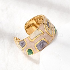 Кольцо-манжета с эмалированным покрытием из нержавеющей стали 304&nbsp;RJEW-L335-01B-G