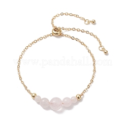 Круглые браслеты из натуральных смешанных драгоценных камней с бусинами&nbsp;BJEW-JB12806