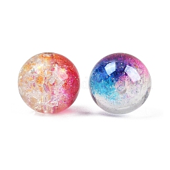 Прозрачные бусины из потрескавшейся смолы&nbsp;RESI-C070-15