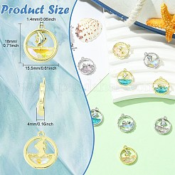 11шт 11 цвета подвески из сплава стекла&nbsp;FIND-CJ0004-97