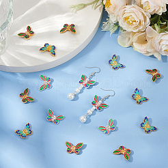 36шт 3 цвета сплава эмалевые бусины FIND-CA0009-29