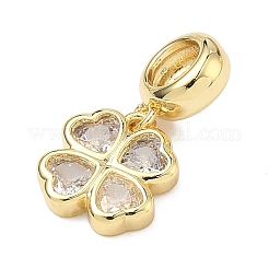 Подвеска в виде клевера в европейском стиле ко Дню Святого Патрика&nbsp;KK-P345-04G-06