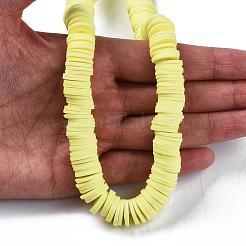 Плоские круглые бусины из глины ручной работы полимерные&nbsp;CLAY-R067-12mm-23