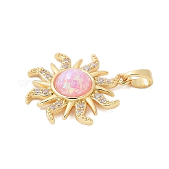 Латунные микро проложить кубического циркония подвески&nbsp;X-KK-S507-09B-G