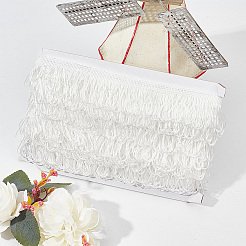 Кружевная лента из полиэстера с кисточками&nbsp;DIY-WH0308-535A