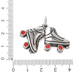 Подвески из нержавеющей стали 304 со стразами&nbsp;STAS-P443-02AS