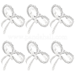 Бант железные кольца для салфеток&nbsp;DIY-WH20007-680S