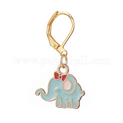 6шт 3 цвета сплава эмали кулон украшения&nbsp;HJEW-JM00866