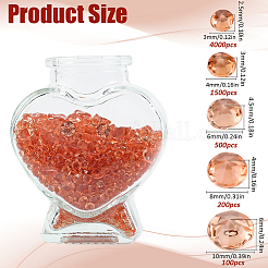 6300 шт. акриловые стразы с заостренной задней частью кабошоны&nbsp;GACR-SP0001-03A