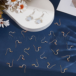 150 шт. 3 стиля французских сережек-крючков из нержавеющей стали&nbsp;STAS-ME0002-42