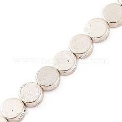 Плоские круглые нити сплава шарик тибетский стиль&nbsp;TIBEB-O007-48-NR