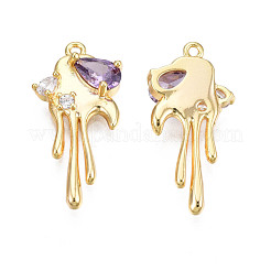 Латунные микро проложить кубического циркония подвески&nbsp;KK-N231-290C
