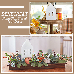 4 шт. 2 стиля рождественских деревянных украшений для дома&nbsp;DJEW-BC0001-28A