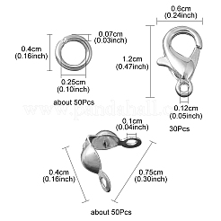 30 шт. Застежки-клешни из цинкового сплава&nbsp;FIND-YW0003-81P