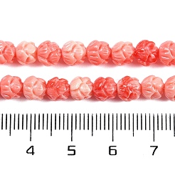 Нити резных бусин из синтетических ракушек&nbsp;SHEL-C008-01