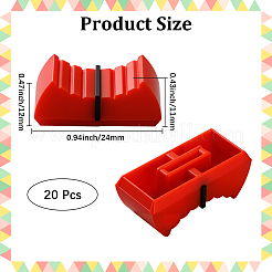 20 шт. пластиковые слайдеры для аудио консоли&nbsp;AJEW-CN0004-53C