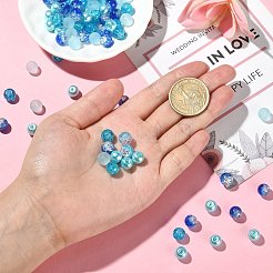 100шт прозрачные стеклянные бусины нити&nbsp;GLAA-CJ0002-06