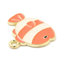 Эмалевые подвески из сплава с морскими животными&nbsp;ENAM-D041-07F