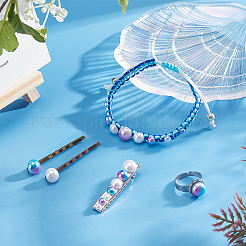 Кабошоны из искусственного жемчуга из АБС-пластика и акрила&nbsp;SACR-PH0006-06