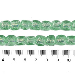 Нити из фольгированных бусин лэмпворк ручной работы&nbsp;FOIL-K003-05E