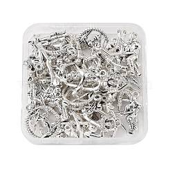 40 шт. 10 подвески из сплава в тибетском стиле для спорта&nbsp;TIBEP-FP0001-11