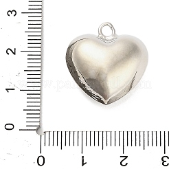 Подвески из латуни в форме трехмерного сердца&nbsp;KK-V006-03P-01