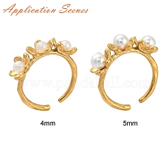 Фурнитура для манжетного кольца в форме цветка из нержавеющей стали 304&nbsp;X-STAS-K263-04G