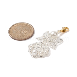 Ангельские стеклянные подвески украшения&nbsp;HJEW-MZ00006-03