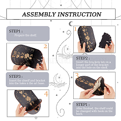 Деревянная настенная небольшая хрустальная витрина&nbsp;ODIS-WH0026-10D