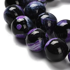 Крашеные бусины из натурального огненного агата с треском&nbsp;G-G175-A03-01