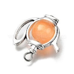 Круглые подвески для посуды из окрашенного натурального селенита&nbsp;PALLOY-JF04366